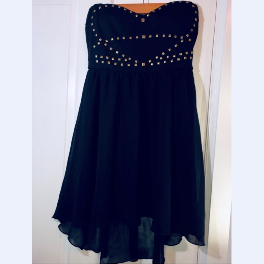 [G.L.A.M.] BNWOT Strapless Sweetheart Studded Dress